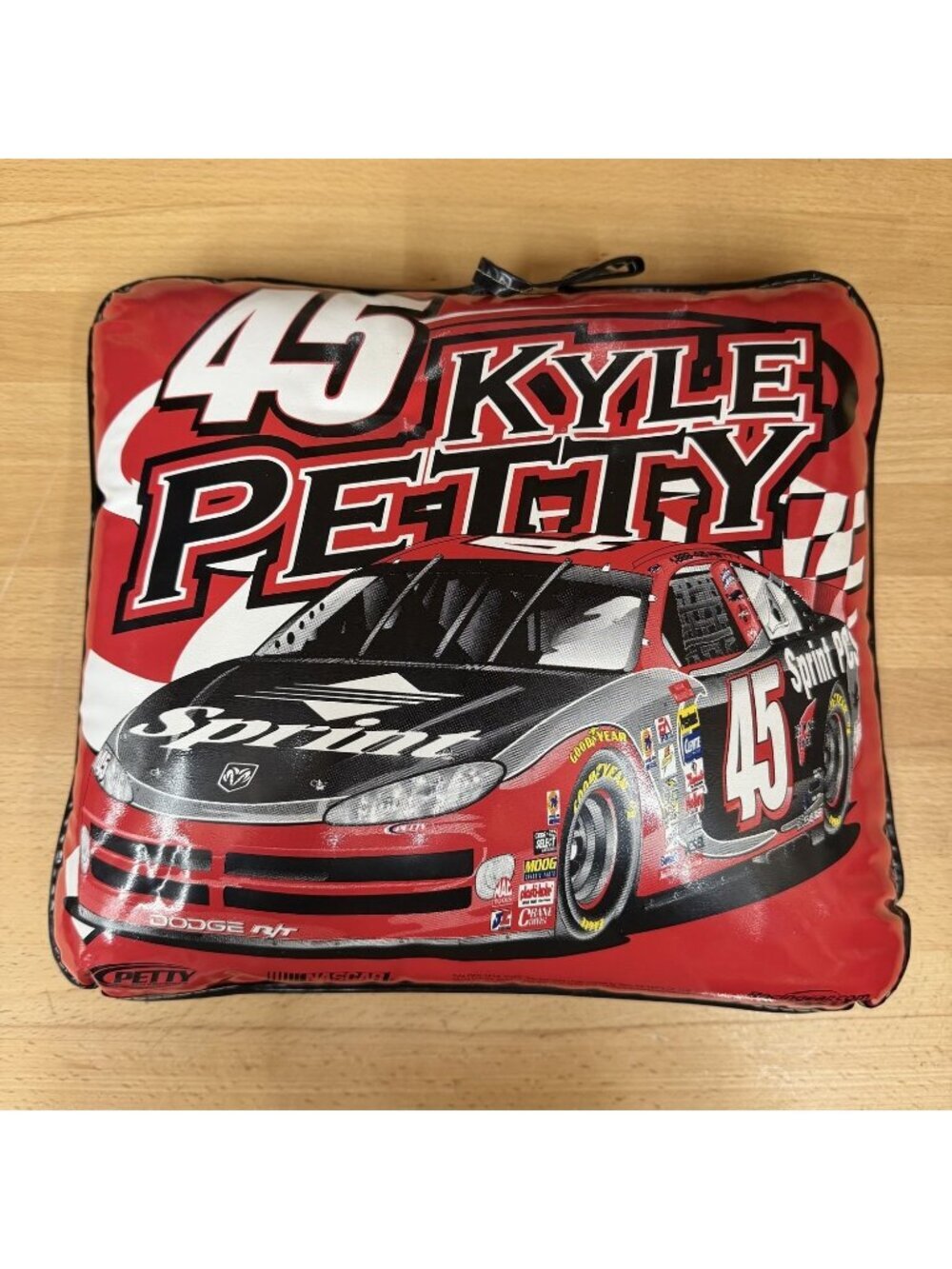 Nascar Kyle Petty #45 Sprint Dodge R/T Unisex Vinyl Stadium Cushion Red